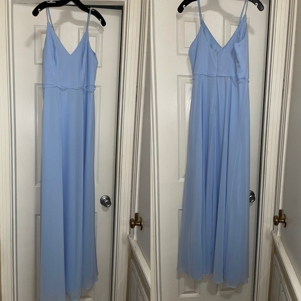 David’s Bridal light blue dress. Size 8.